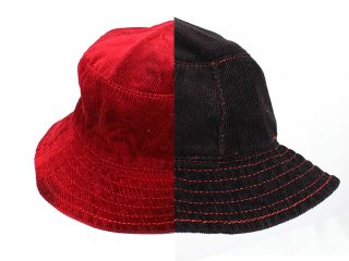 帽子（ハット）の染め替え　赤から黒へ