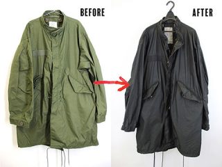 軍モノの染め替え